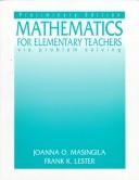 Cover of: Mathematics for Elementary Teachers via Problem Solving-Preliminary Edition
