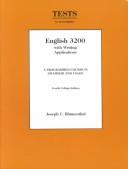 Cover of: English 3200 Tests by Joseph C. Blumenthal