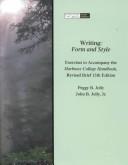 Front cover of Writing by Peggy B. Jolley
