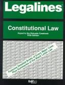 Cover of: Legalines: Constitutional Law  by Jonathan Neville, Jonathan Neville