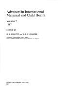 Cover of: Advances in International Maternal and Child Health: Volume 7