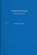 Cover of: Cognitive Grammar by Ronald W. Langacker