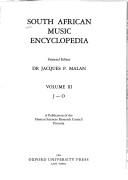 Cover of: South African Music Encyclopaedia by Jacques P. Malan