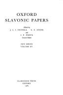 Cover of: Oxford Slavonic Papers: New Series (Oxford Slavonic Papers New Series)