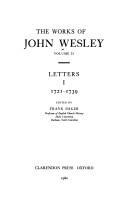 Cover of: The Works of John Wesley: Volume XXV: Letters I, 1721-1739 (1st of 7-Vol Set)