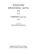 Cover of: Norwich 1070-1214