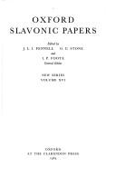 Cover of: Oxford Slavonic Papers (Oxford Slavonic Papers New Series)