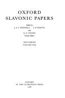 Cover of: Oxford Slavonic Papers: Volume 18 (Oxford Slavonic Papers New Series)