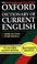 Cover of: The Oxford Dictionary of Current English