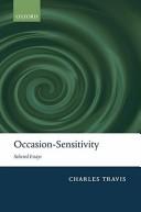 Cover of: Occasion-Sensitivity by Charles Travis