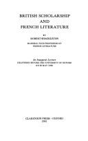 Cover of: British scholarship and French literature by Robert Shackleton