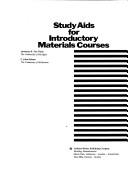 Cover of: Study aids for introductory materials courses by Lawrence H. Van Vlack