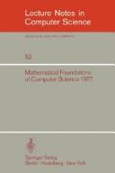 Cover of: Mathematical Foundations of Computer Science 1977 (Grundlehren Der Mathematischen Wissenschaften) by Jozef Gruska