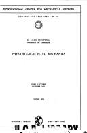Cover of: Physiological fluid mechanics