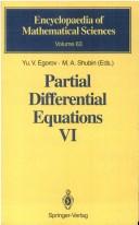 Cover of: Partial Differential Equations VI by Yu. V. Egorov