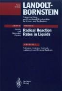 Front cover of Landolt-Bvrnstein by J. C. Walton