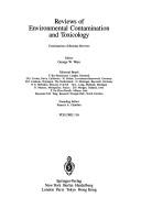 Cover of: Reviews of Environmental Contamination and Toxicology by George W. Ware