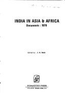 Cover of: India in Asia and Africa by J. A. Naik
