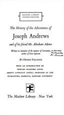 Cover of: Joseph Andrews by 
