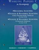 Cover of: Managerial and Financial Accounting