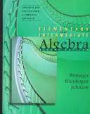 Cover of: Elementary and Intermediate Algebra: Concepts and Applications: A Combined Approach