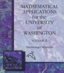 Cover of: Mathematical Applications for the University of Washington