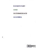 Cover of: Elementary and Intermediate Algebra by Elaine Hubbard