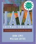 Cover of: Java Software Solutions: Foundations of Program Design