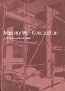 Masonry wall construction by A. W. Hendry