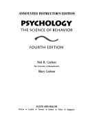 Cover of: Psychology by Neil R. Carlson