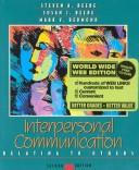 Cover of: Interpersonal Communication by Steven A. Beebe, Susan J. Beebe, Mark V. Redmond, Steven A. Beebe, Susan J. Beebe, Mark V. Redmond