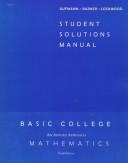 Cover of: Student Solutions Manual to Accompany Basic College Mathematics | Richard N. Aufmann