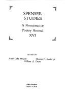 Cover of: Spenser Studies by Anne Lake Prescott
