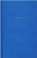 Cover of: Rehabilitation: The Federal Government's Response to Disability 1935-1954 (The Physically Handicapped in Society Series)