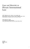 Cover of: Cases and materials on private international law by John Humphrey Carlile Morris