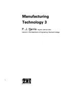 Cover of: Manufacturing Technology: Number Three (Butterworths Technician Series)