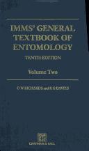Cover of: Imms' General Textbook of Entomology: Volume 1: Structure, Physiology and Development Volume 2: Classification and Biology