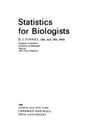 Cover of: Statistics for Biologists