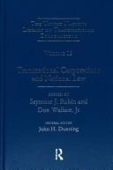 Cover of: Transnational corporations and national law by edited by Seymour J. Rubin and Don Wallace, Jr.