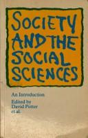 Cover of: Society and the social sciences: an introduction