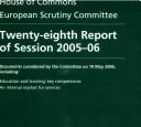 Cover of: TWENTY-EIGHTH REPORT OF SESSION 2005-06: EDUCATION AND TRAINING; KEY COMPETENCES; AN INTERNAL MARKET FOR SERVICES; DOCUMENTS CONSIDERED BY THE COMMITTEE ... House of Commons Papers 34-xxviii 2005-06