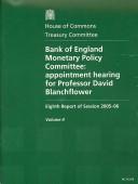 Cover of: Bank of England Monetary Policy Committee by 