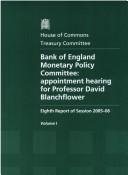 Cover of: Bank of England Monetary Policy Committee by 