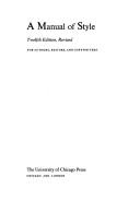 Cover of: A Manual of Style by The Chicago Press