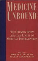 Cover of: Medicine Unbound by Robert A. Blank, Andrea Bonnicksen