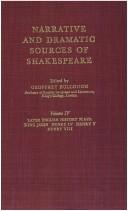 Cover of Narrative and Dramatic Sources of Shakespeare