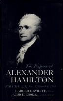 Cover of: The Papers of Alexander Hamilton Vol 13 by Harold C. Syrett