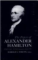 Cover of: The Papers of Alexander Hamilton Vol 18