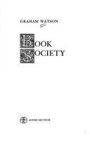 Cover of: Book Society: Reminiscences of a Literary Agent