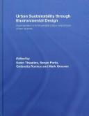 Cover of: Urban Sustainablity Through Environmental Design